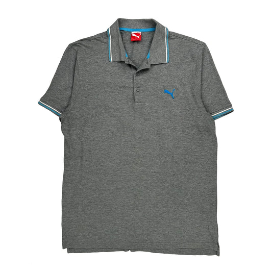 Puma Polo Shirt - XL Grey Cotton