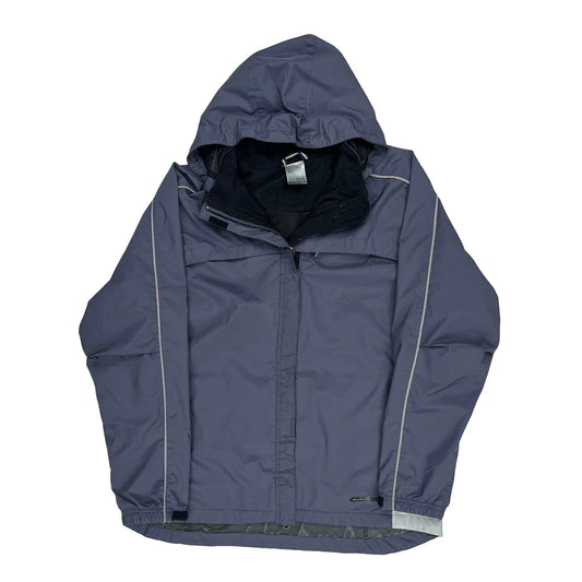 Nike Windbreaker - Large Blue Polyester