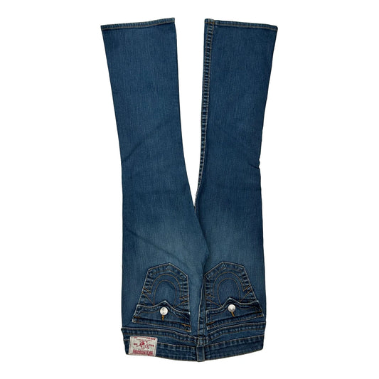 True Religion Boot Cut Jeans - 29W UK 8 Light Wash Denim