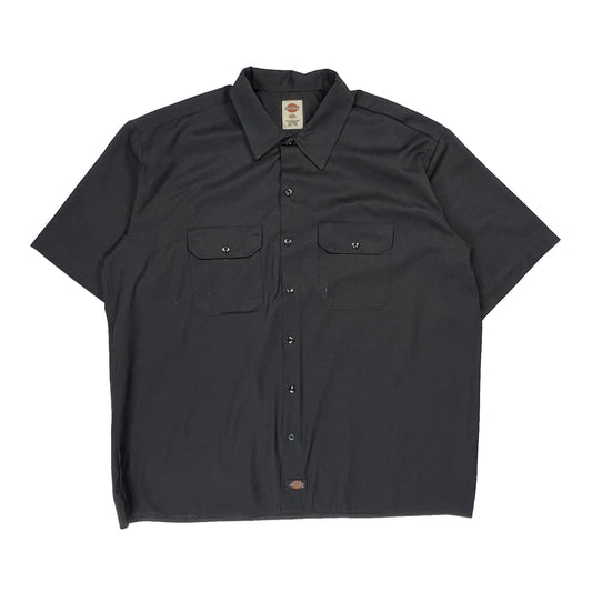 Dickies Short Sleeve Shirt - 2XL Black Polyester Blend