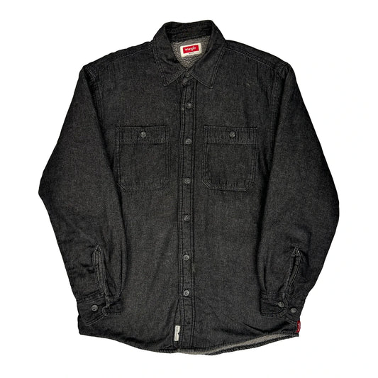 Wrangler Overshirt - Small Black Cotton