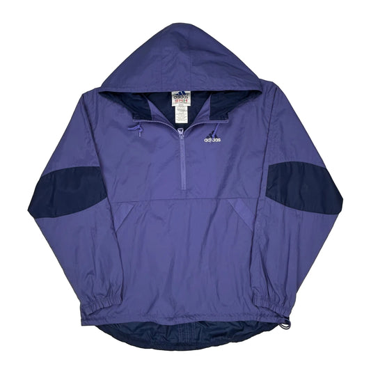 Adidas Windbreaker - Large Purple Nylon