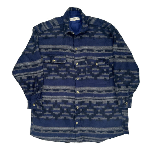 Northwoods Patterned Shirt - XL Blue Acrylic
