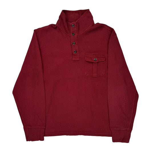 Timberland Long Sleeve T-Shirt - XL Red Cotton