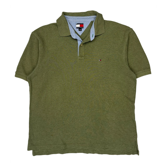 Tommy Hilfiger Polo Shirt - XL Green Cotton
