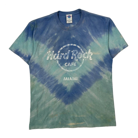 Hard Rock Cafe Tie-Dye T-Shirt - Small Blue Cotton