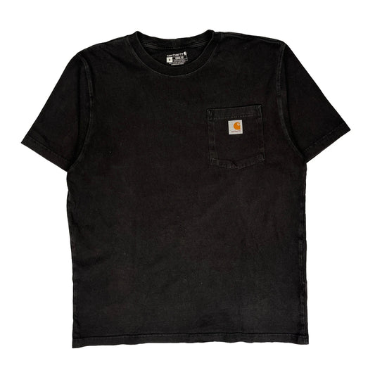 Carhartt T-Shirt - Medium Black Cotton