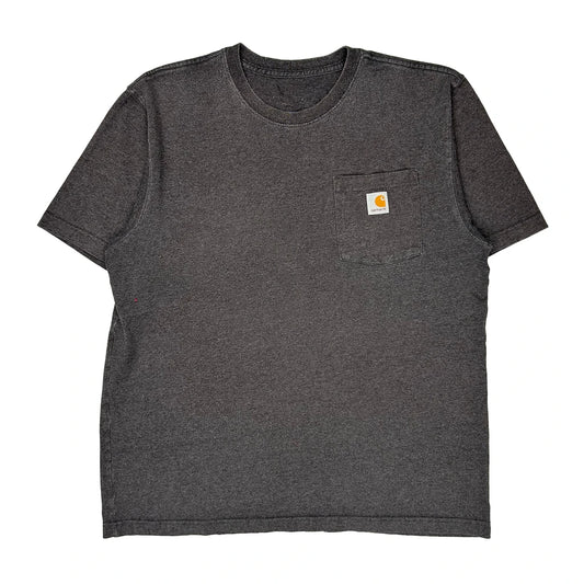 Carhartt T-Shirt - Large Grey Cotton
