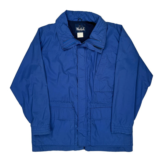 Woolrich Windbreaker - XL Blue Nylon