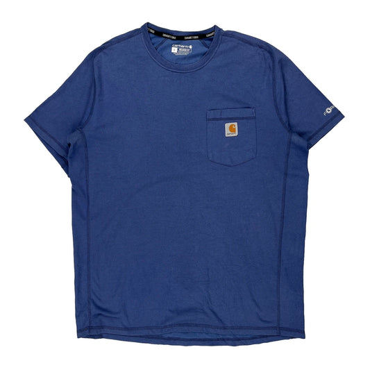 Force Carhartt T-Shirt - Large Blue Cotton