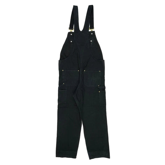 Carhartt Double Knee Dungarees - 38W 32L Black Cotton