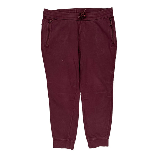 Armani Exchange Joggers - Large Burgundy Cotton Blend