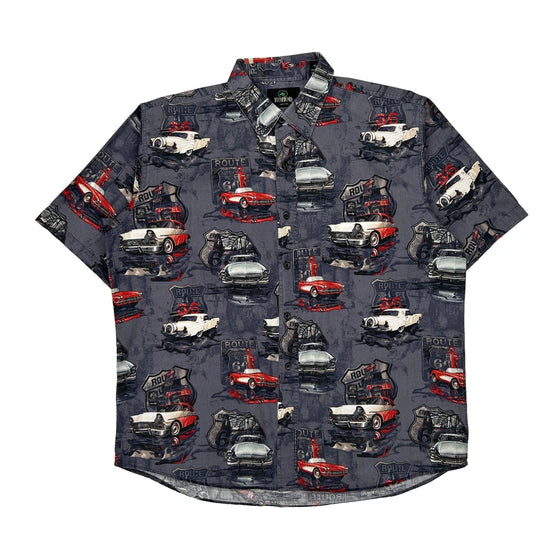 Red Head Patterned Shirt - XL Multicoloured Cotton