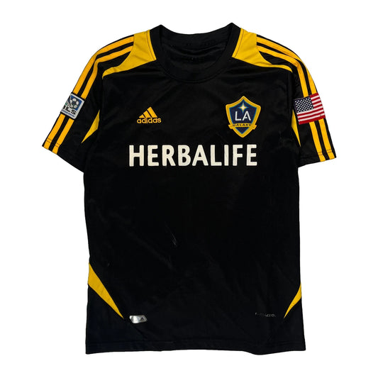 La Galaxy Adidas Football Shirt - No Size Yellow Polyester