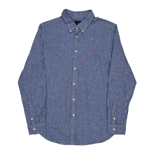 Age 14 Ralph Lauren Checked Shirt - XL Blue Cotton