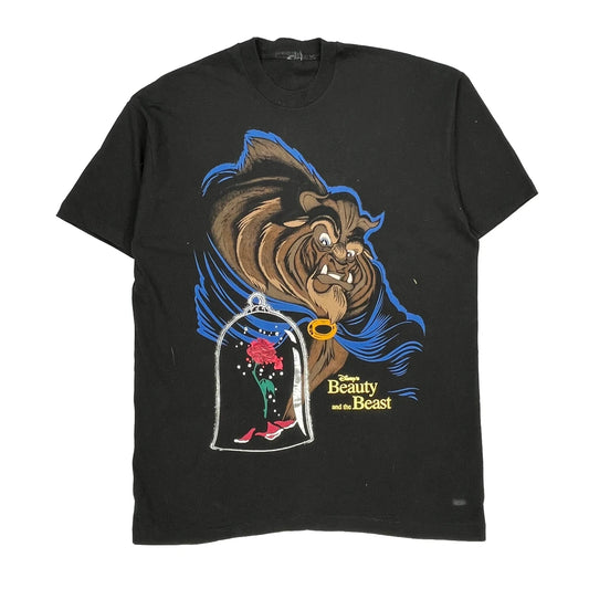 Beauty And The Beast Disney Single Stitch T-Shirt - XL Black Cotton