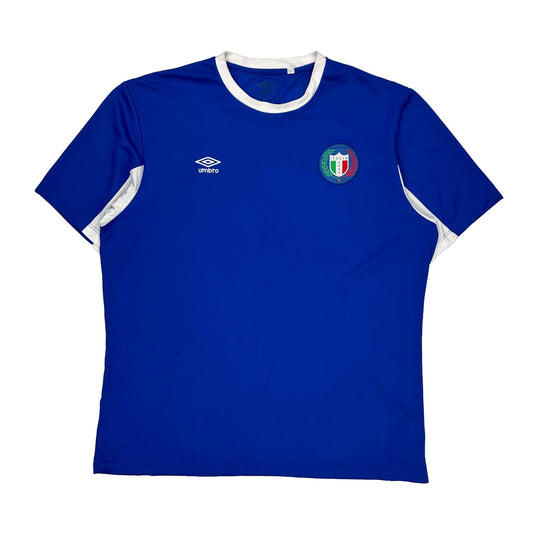 Italia Umbro Football Shirt - XL Blue Polyester