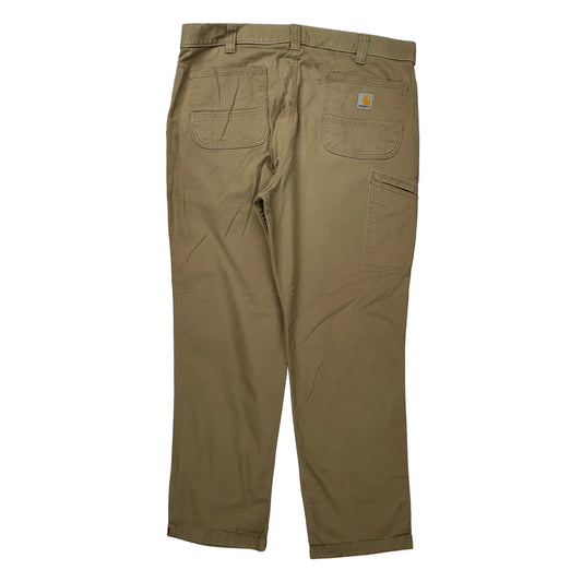 Carhartt Trousers - 38W 32L Khaki Cotton