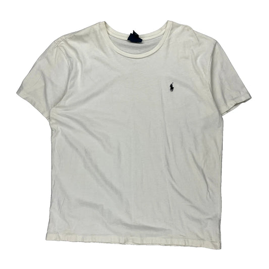 Polo By Ralph Lauren T-Shirt - Large White Cotton