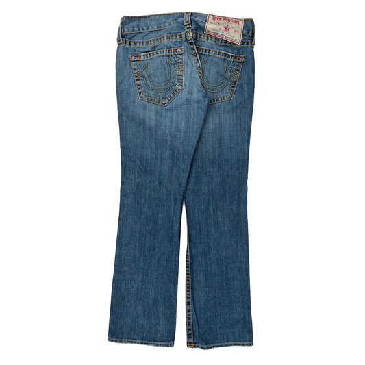 True Religion Boot Cut Jeans - 34W UK 12 Blue Denim