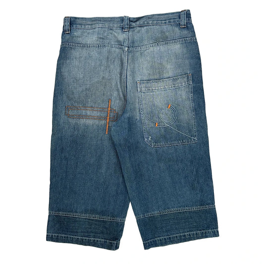 Unbranded Denim Shorts - 36W 13L Blue Denim
