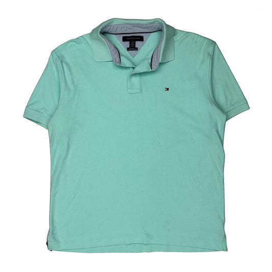 Tommy Hilfiger Polo Shirt - XL Green Cotton