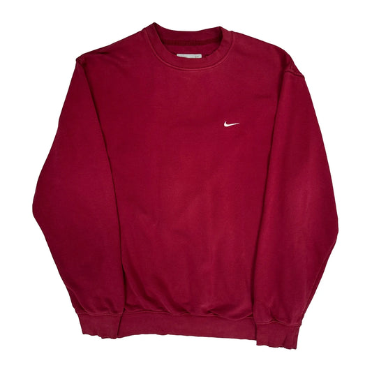 Nike Sweatshirt - Large Red Cotton