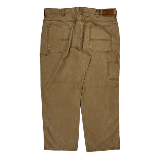 Schmidt Carpenter Trousers - 40W 30L Brown Cotton