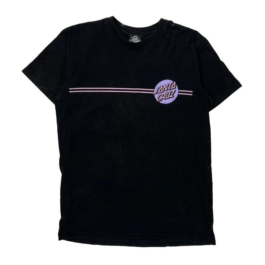 Santa Cruz Graphic T-Shirt - Small Black Cotton