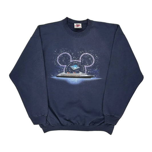 Cruise Line Disney Sweatshirt - XL Navy Cotton