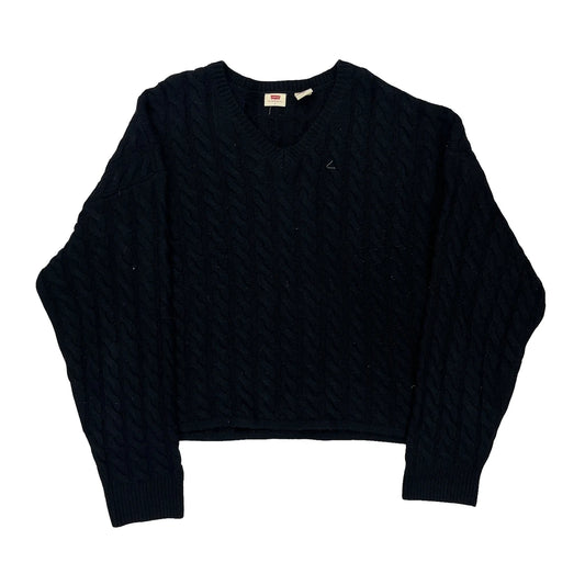 Levis Jumper - Large Black Wool