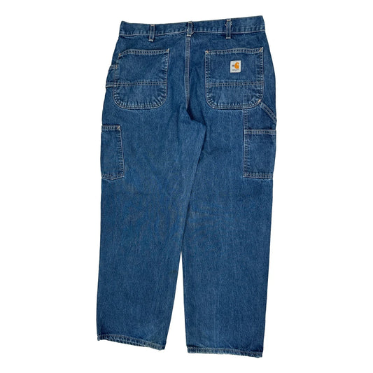Carhartt Carpenter Jeans - 34W 30L Blue Cotton