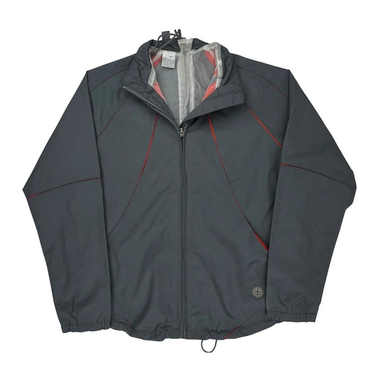 2003 Nike Mobius 'Mb1' Articulated Technical Track Jacket - Large Gray Polyester