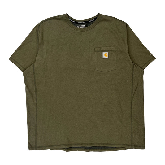 Durdle Farms Carhartt T-Shirt - 2XL Green Cotton Blend