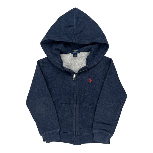 Vintage Age 5 Polo By Ralph Lauren Hoodie - XS Blue Cotton