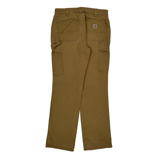 Carhartt Carpenter Trousers - 30W UK 8 Brown Cotton Blend