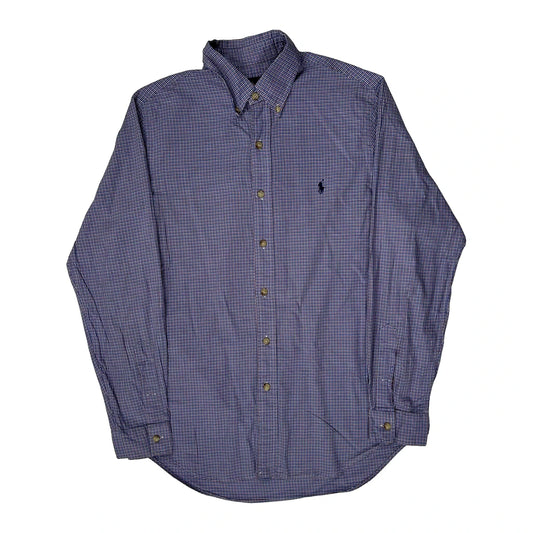 Ralph Lauren Checked Shirt - Medium Blue Cotton