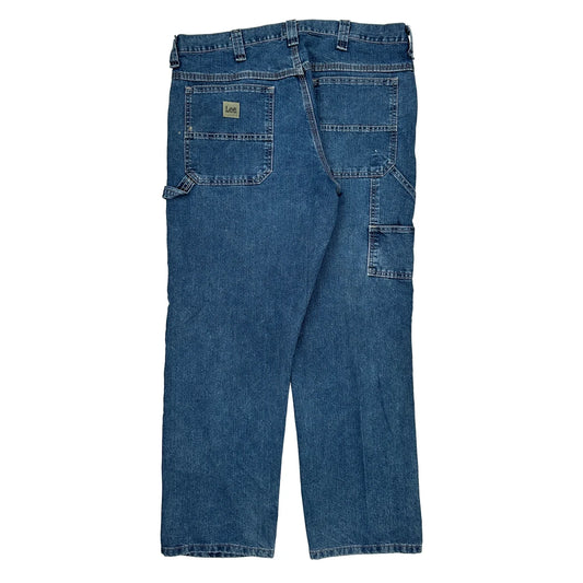 Vintage Lee Carpenter Jeans - 38W 30L Blue Cotton Blend