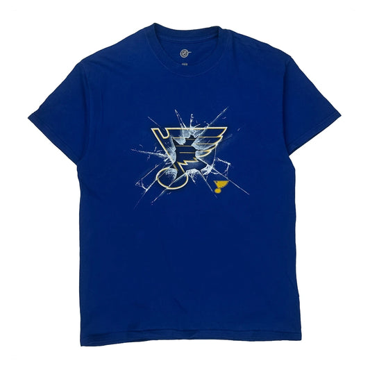 St. Louis Blues Nhl T-Shirt - Medium Blue Cotton