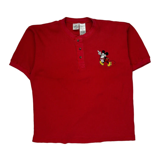 Disney Cartoon T-Shirt - Small Red Cotton