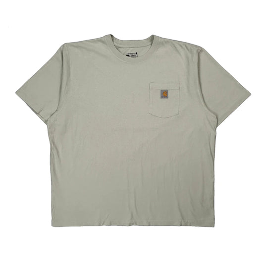 Carhartt T-Shirt - 2XL Beige Cotton