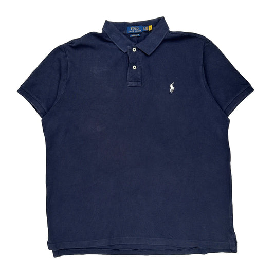 Polo By Ralph Lauren Slim Fit Polo Shirt - XL Navy Cotton