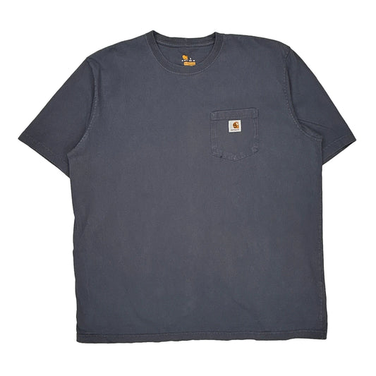 Carhartt T-Shirt - X-Large Navy Cotton