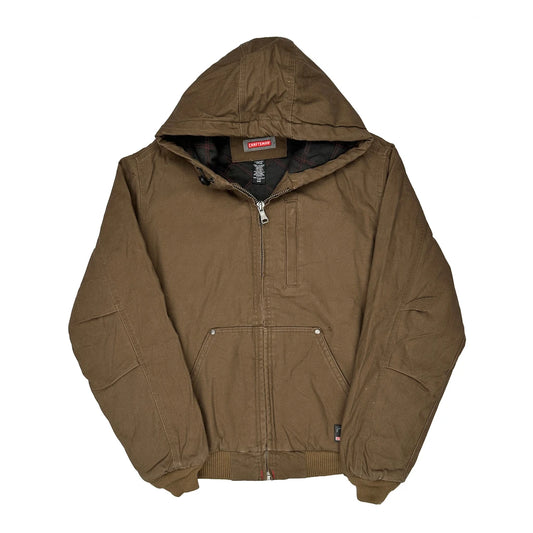 Vintage Unbranded Workwear Jacket - Medium Brown Cotton
