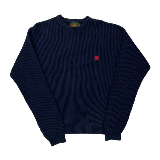 Timberland Ribbed Knit Jumper - Medium Red Cotton