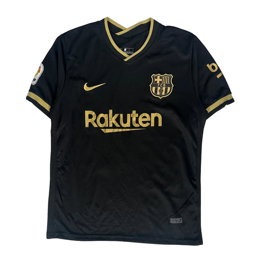 Fc Barcelona Nike 2020-2021 Away #10 Soccer Jersey - Medium Black Polyester