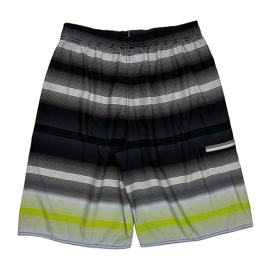 Quiksilver Baggy Striped Board Shorts - X-Largew 9L Black Polyester