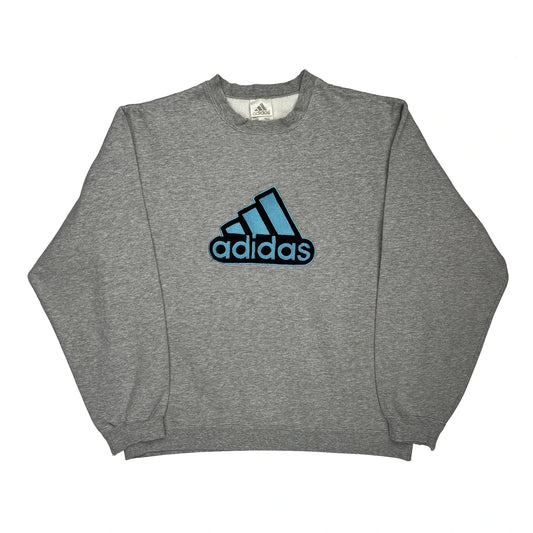 Adidas Sweatshirt - Medium Grey Cotton