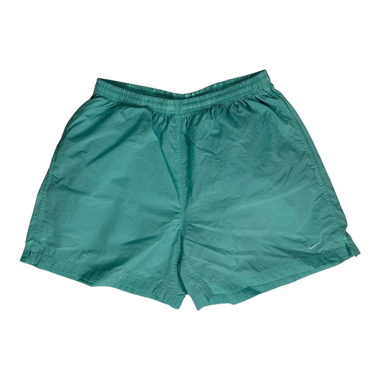 Vintage Nike Sport Shorts - Large Green Nylon