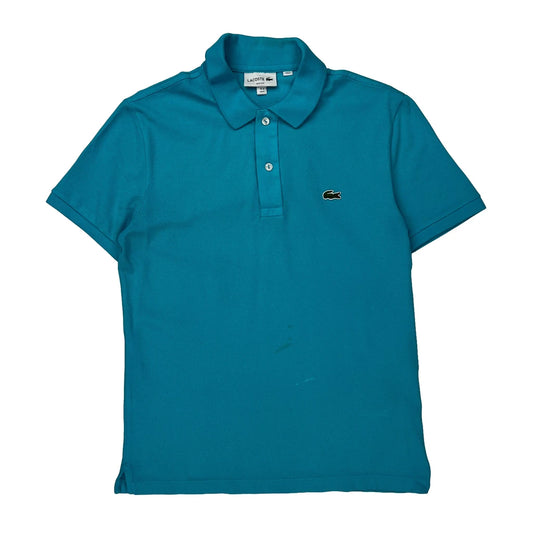 Lacoste Slim Fit Polo Shirt - Medium Blue Cotton